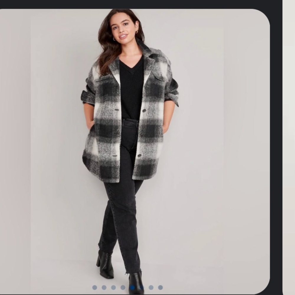 Printed Flannel Long Utility Shacket